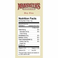 Dry Fire, All-Purpose Spice Nutrition Facts