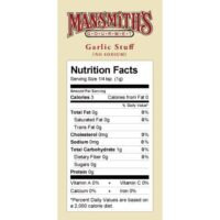 Garlic Stuff (Salt-Free) Nutrition Facts