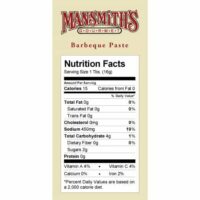 Mansmith's Barbecue Paste Nutrition Facts