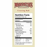 Crusting Rub Nutrition Facts