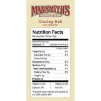 Glazing Rub (Salt-Free) Nutrition Facts